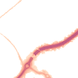 Night-time road noise heatmap for BH8 8JT