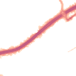 Night-time road noise heatmap for BH8 8NT