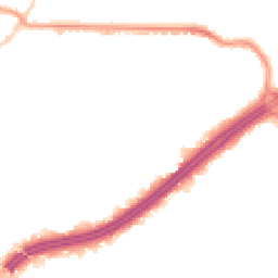 Night-time road noise heatmap for BH8 8PD