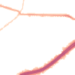 Night-time road noise heatmap for BH8 8QA