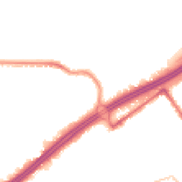 Night-time road noise heatmap for BH8 8SX