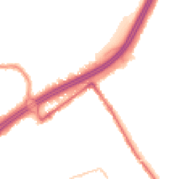 Night-time road noise heatmap for BH8 9AQ