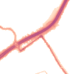 Night-time road noise heatmap for BH8 9BB