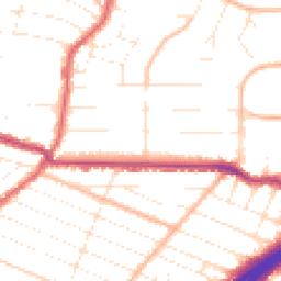 Daytime road noise heatmap for BH8 9DX