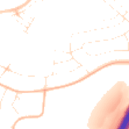 Daytime road noise heatmap for BH8 9HH