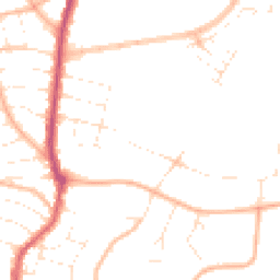 Daytime road noise heatmap for BH8 9HX