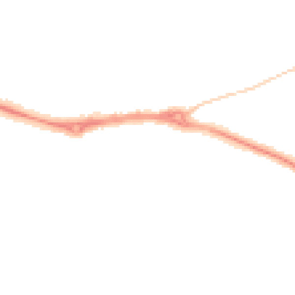 Night-time road noise heatmap for BH8 9NX
