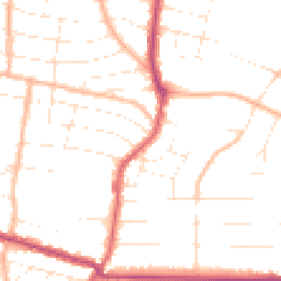 Daytime road noise heatmap for BH8 9QR