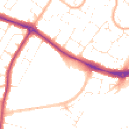 Daytime road noise heatmap for BH8 9UH
