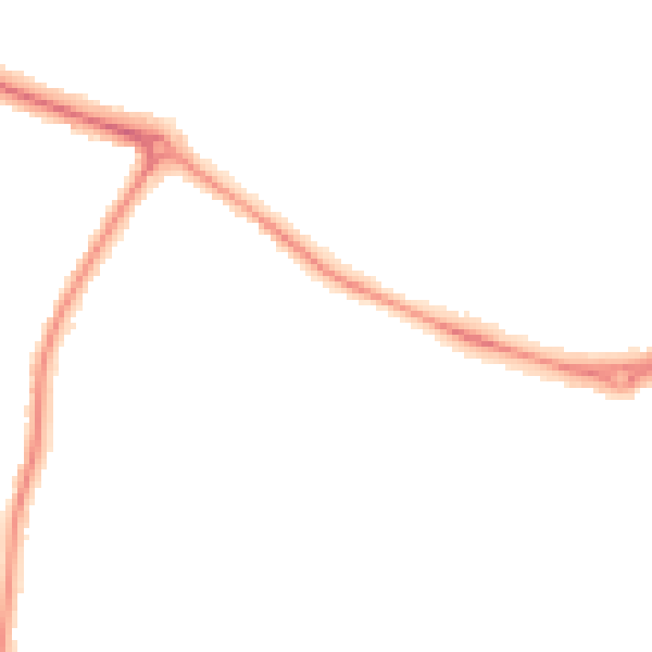 Night-time road noise heatmap for BH8 9UH