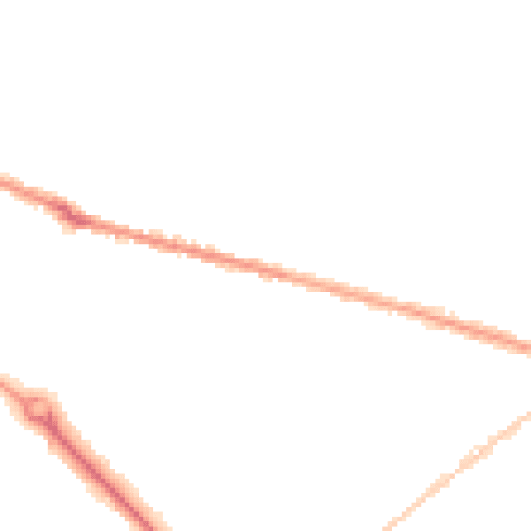 Night-time road noise heatmap for BH9 1AD