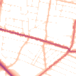 Daytime road noise heatmap for BH9 1AE