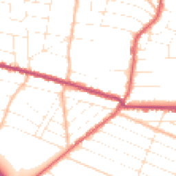 Daytime road noise heatmap for BH9 1AG