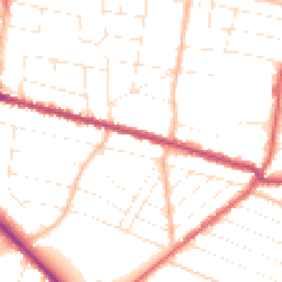 Daytime road noise heatmap for BH9 1AL