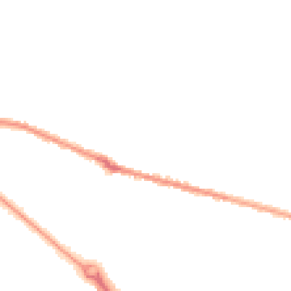 Night-time road noise heatmap for BH9 1AU