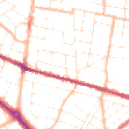 Daytime road noise heatmap for BH9 1BA