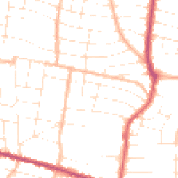 Daytime road noise heatmap for BH9 1BQ