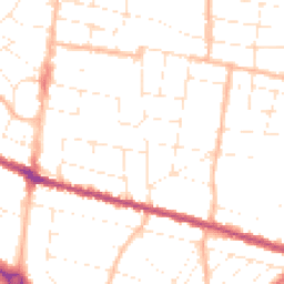 Daytime road noise heatmap for BH9 1BT