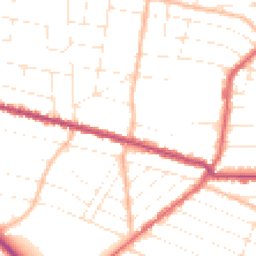 Daytime road noise heatmap for BH9 1DE