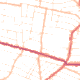 Daytime road noise heatmap for BH9 1DF