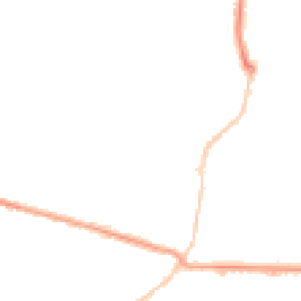 Night-time road noise heatmap for BH9 1DQ
