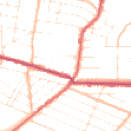 Daytime road noise heatmap for BH9 1DW