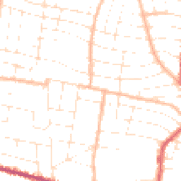 Daytime road noise heatmap for BH9 1DX