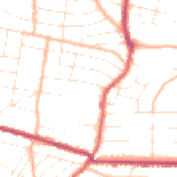 Daytime road noise heatmap for BH9 1FB