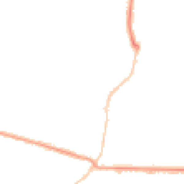 Night-time road noise heatmap for BH9 1FB