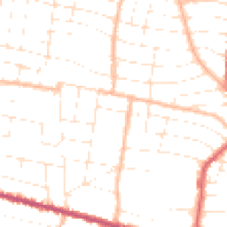 Daytime road noise heatmap for BH9 1HB