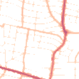 Daytime road noise heatmap for BH9 1HH