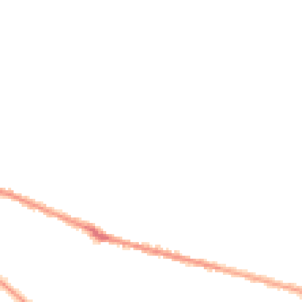 Night-time road noise heatmap for BH9 1JT