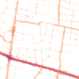 Daytime road noise heatmap for BH9 1LF