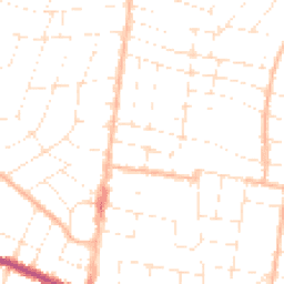 Daytime road noise heatmap for BH9 1LN