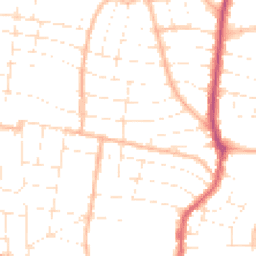 Daytime road noise heatmap for BH9 1NS