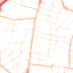 Daytime road noise heatmap for BH9 1PG