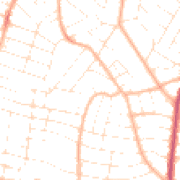 Daytime road noise heatmap for BH9 1SN