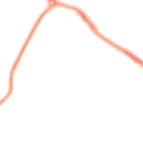 Night-time road noise heatmap for BH9 2BX
