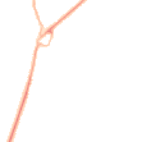 Night-time road noise heatmap for BH9 2FA
