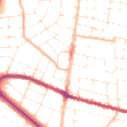 Daytime road noise heatmap for BH9 2FD