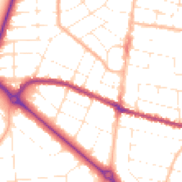 Daytime road noise heatmap for BH9 2JB