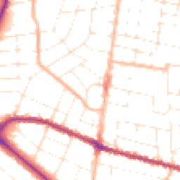 Daytime road noise heatmap for BH9 2PW