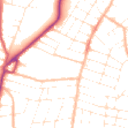Daytime road noise heatmap for BH9 2TL
