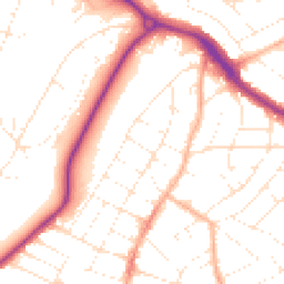 Daytime road noise heatmap for BH9 2UF
