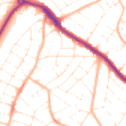 Daytime road noise heatmap for BH9 3AR