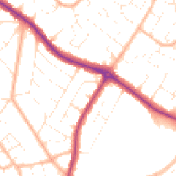 Daytime road noise heatmap for BH9 3HT