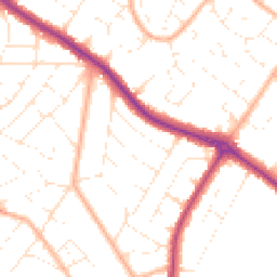 Daytime road noise heatmap for BH9 3HW