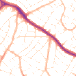 Daytime road noise heatmap for BH9 3JH