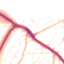 Daytime road noise heatmap for BH9 3LJ