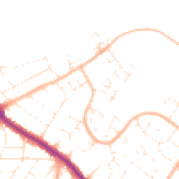 Daytime road noise heatmap for BH9 3PW